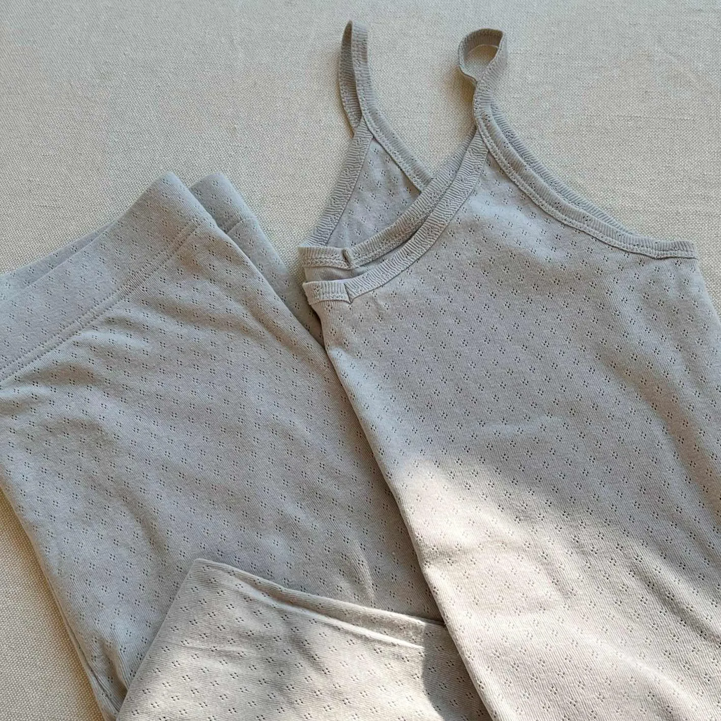 TANK TOP // WOMEN // GREY POINTELLE