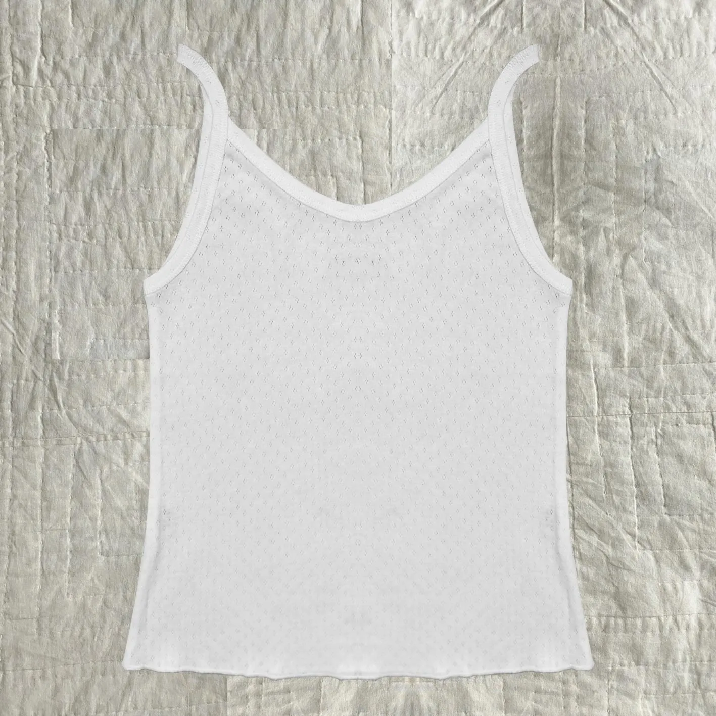 TANK TOP // WOMEN // WHITE POINTELLE