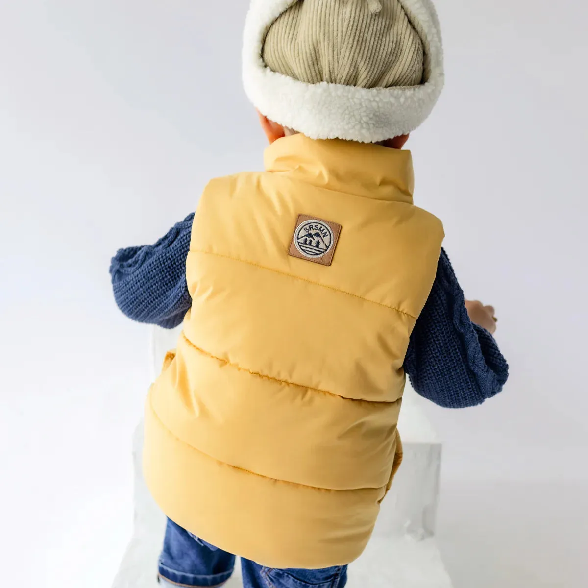 The Duckie Puffer Vest - Yellow - BABY