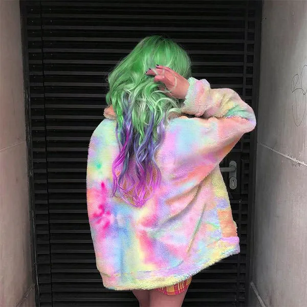 Tie Dye Teddy Jacket