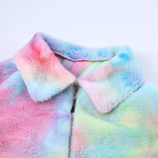 Tie Dye Teddy Jacket