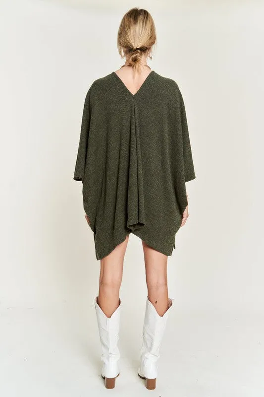 VNECK PONCHO TOP