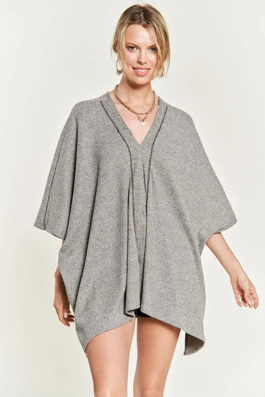 VNECK PONCHO TOP