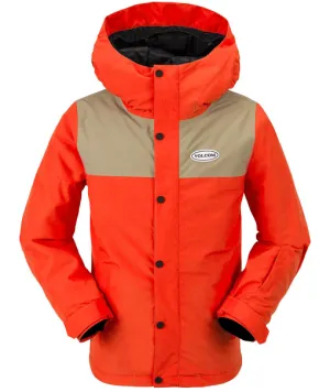 Volcom Kids' Stone.91 Ins Jacket Orange Shock 2024