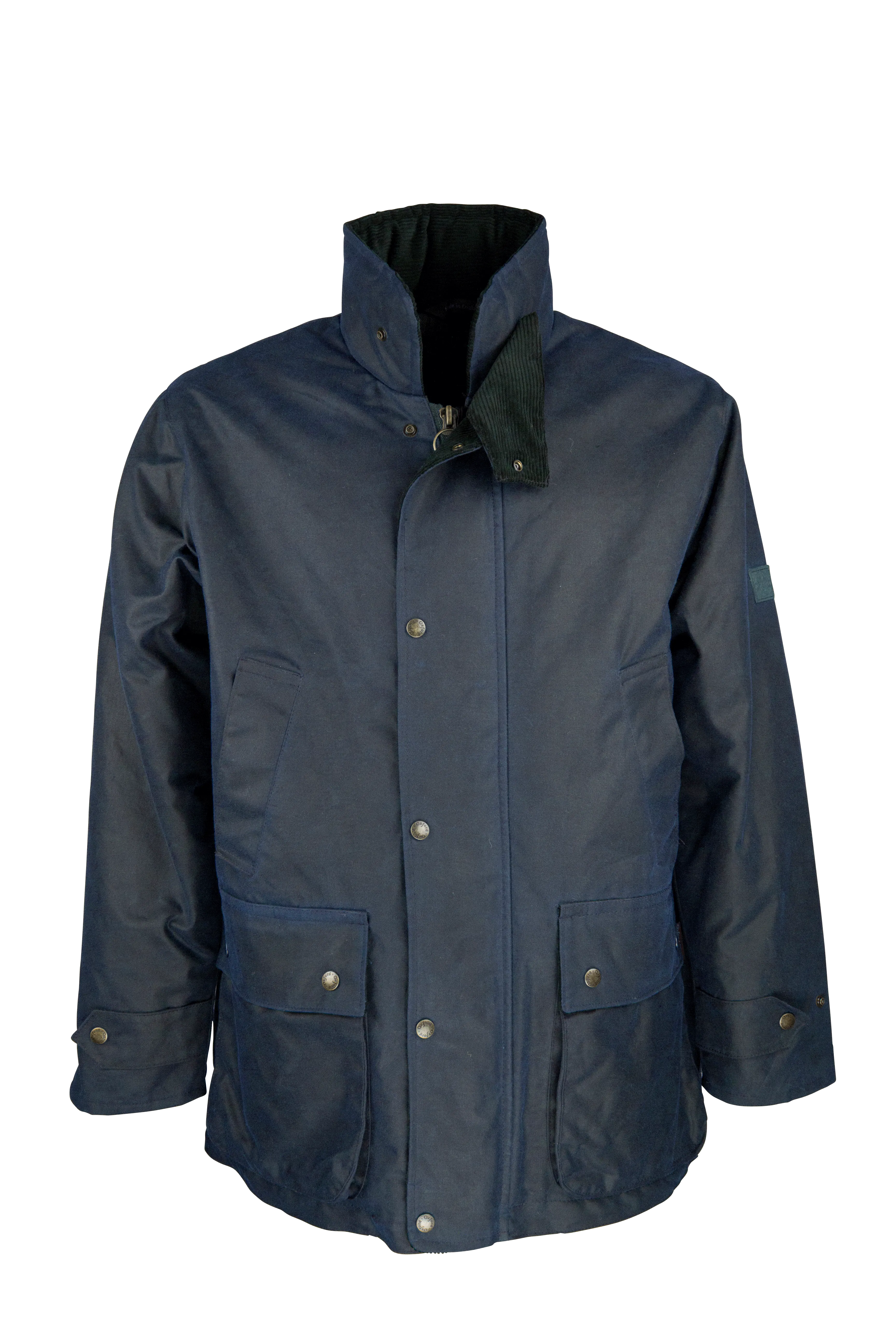 W05 - Men's Kingsbridge Padded Wax Antique Coat - NAVY