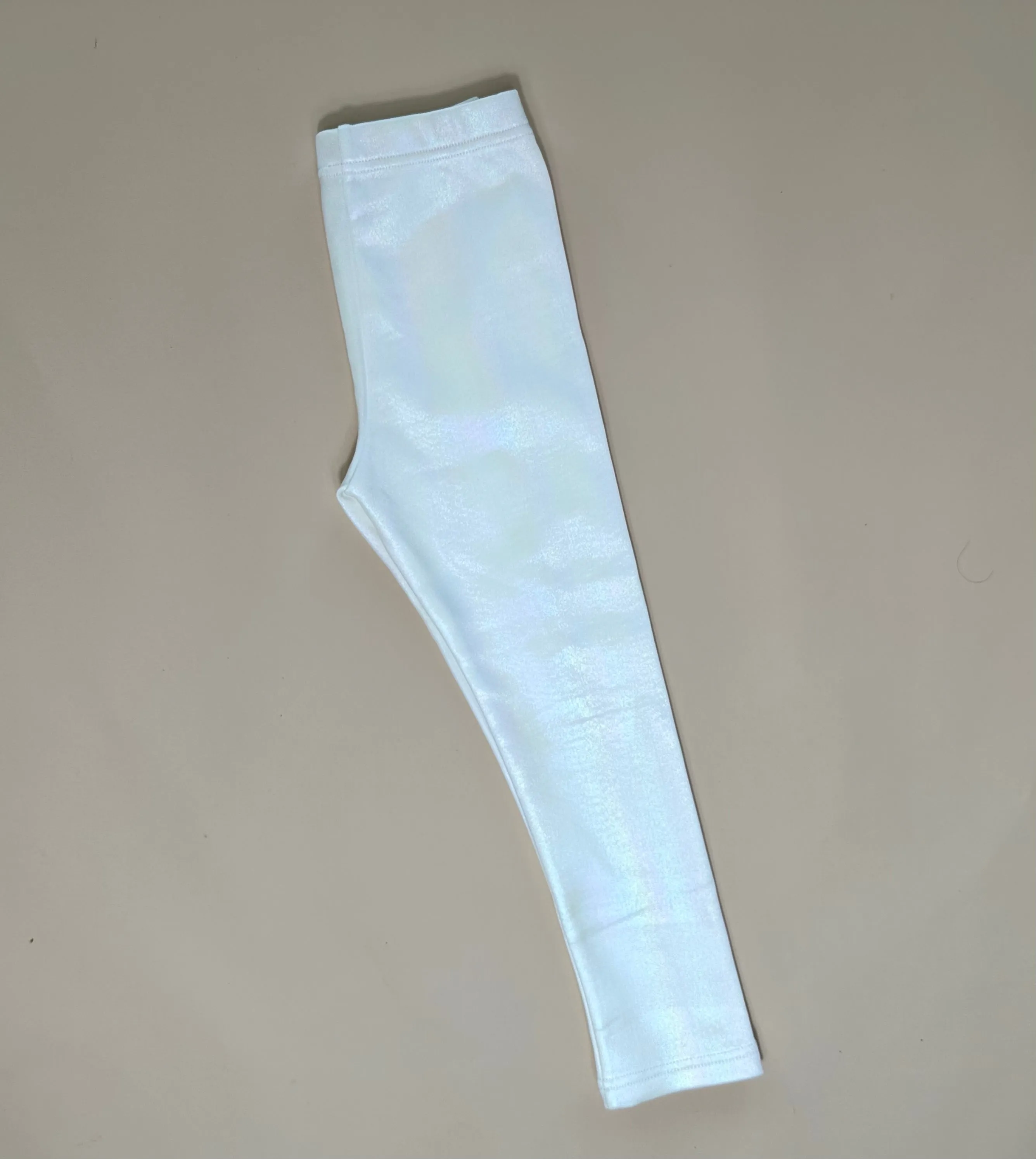 White Irridescent Shimmer Leggings